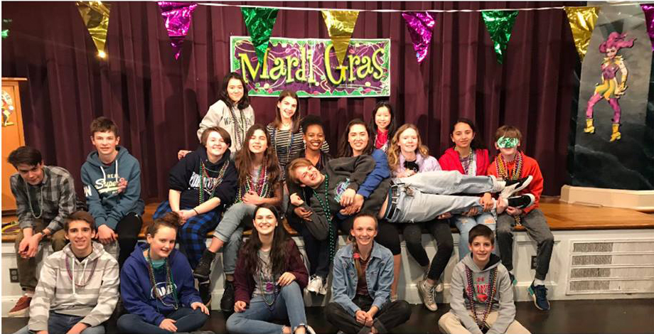 Youth at The Annual Mardi Gras Pancake Supper